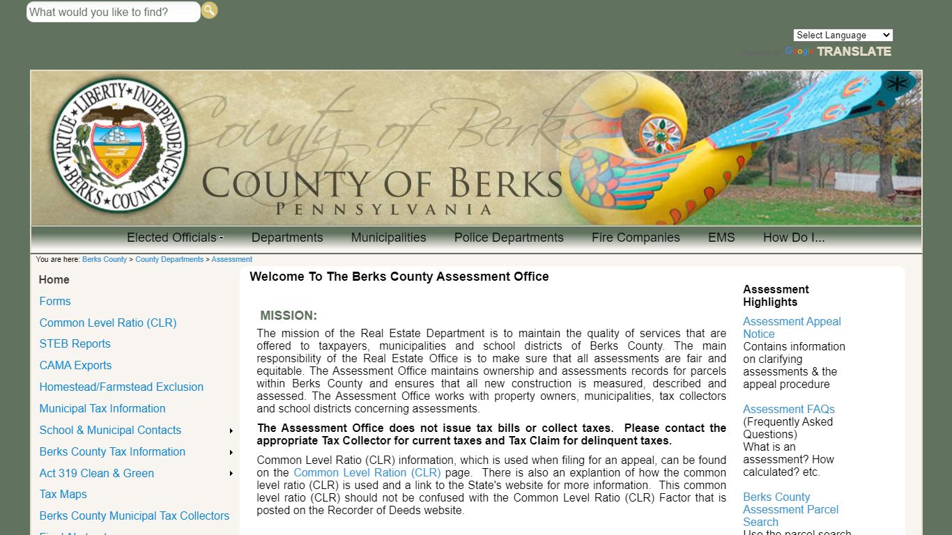 Welcome To The Berks County Assessment Office
